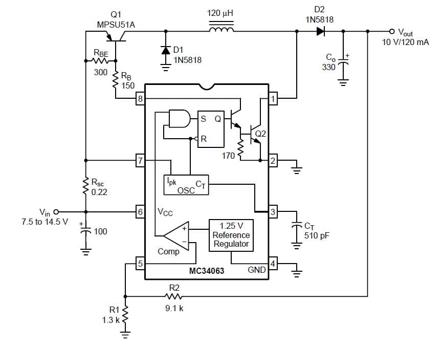 10V DC to DC Single Output Power Supply for Portable