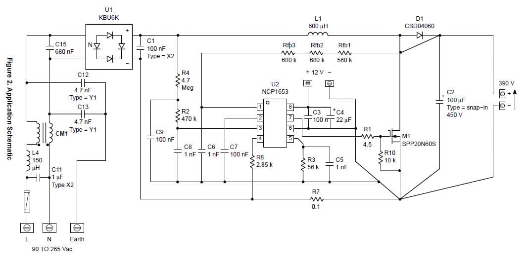 300W, 390V AC to DC Single Output Power Supply for Desktop PC Power Supply