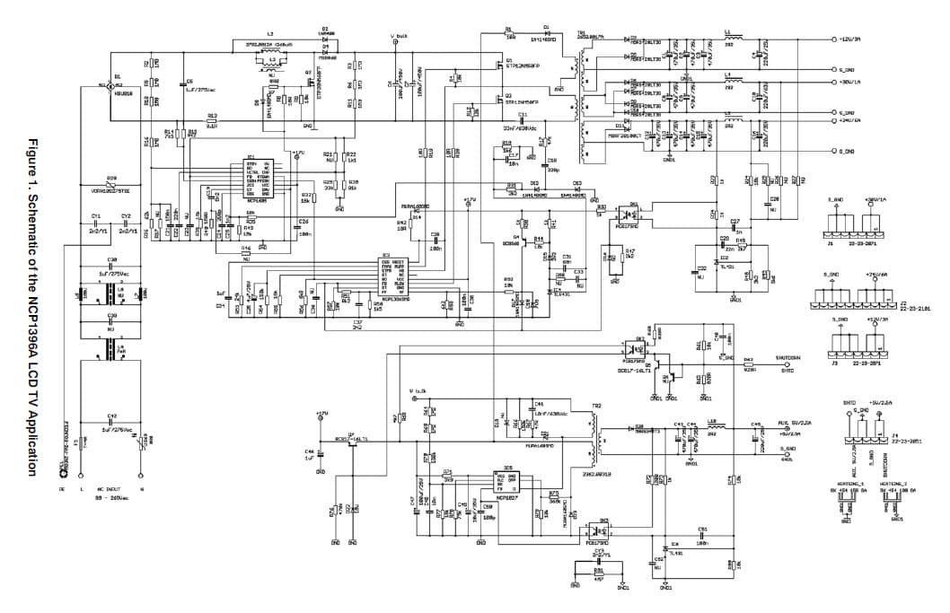 AND8293/D, Implementing an LCD TV Power Supply Reference Design with the NCP1396A, NCP1605 and NCP1027