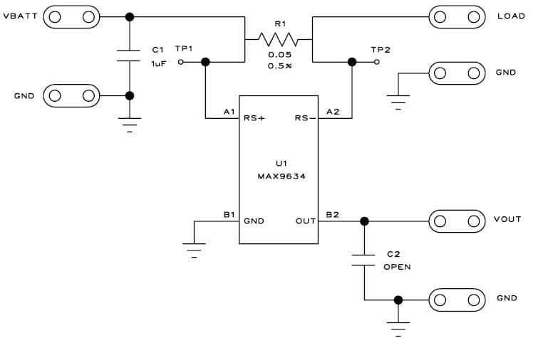 MAX9634EVKIT+, Evaluation Kit provides a proven design to evaluate the MAX9634 high-side current-sense amplifier