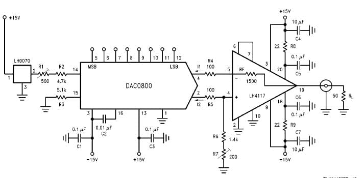 ±15V Analog Amplifier for Video/Imaging