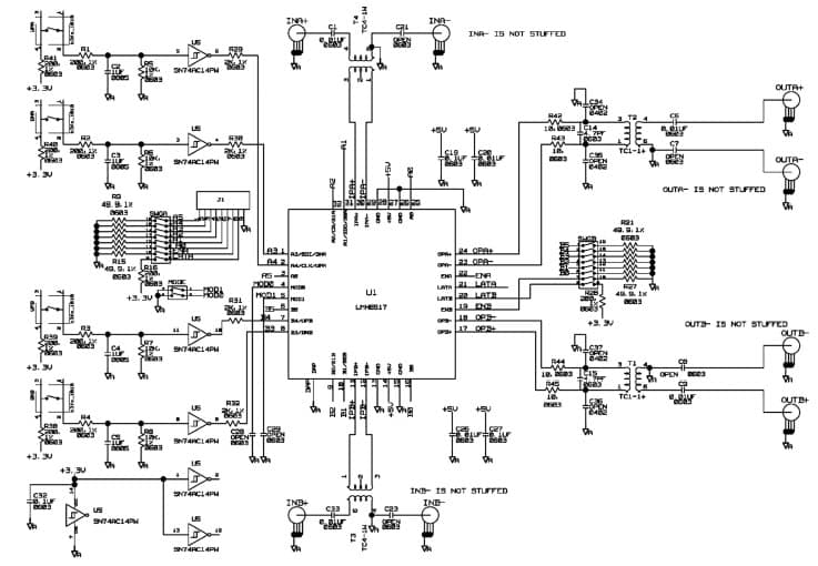 LMH6517EVAL-R1, Evaluation Kit for the LMH6517, 5V Analog Amplifier for Instrumentation