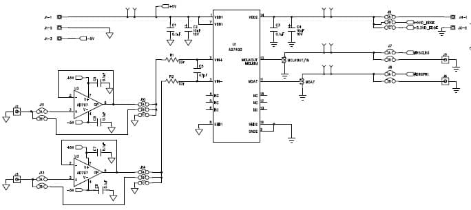 EVAL-AD7400EDZ, Evaluation board for the AD7400, 16-Bit, 10MSPS ADC for Data Acquisition System