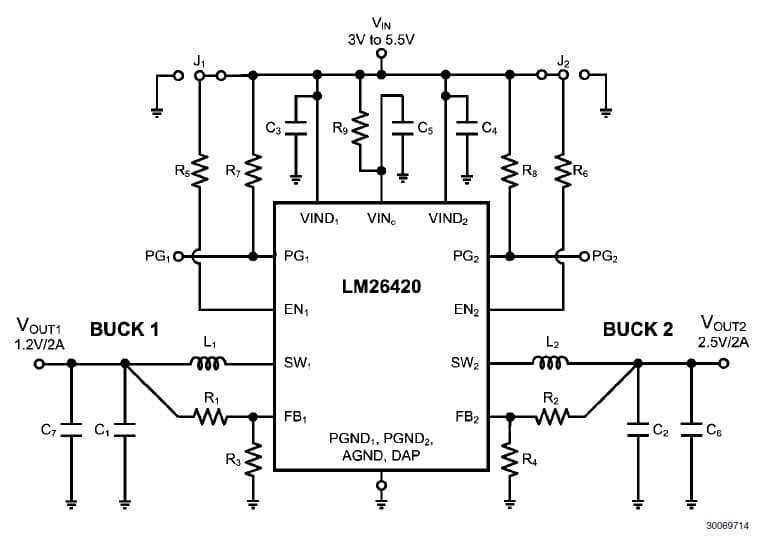 LM26420YMHEVAL/NOPB, Evaluation Kit for the LM26420y, 2.2-MHz, high frequency Synchronous Step-Down DC-DC Regulator