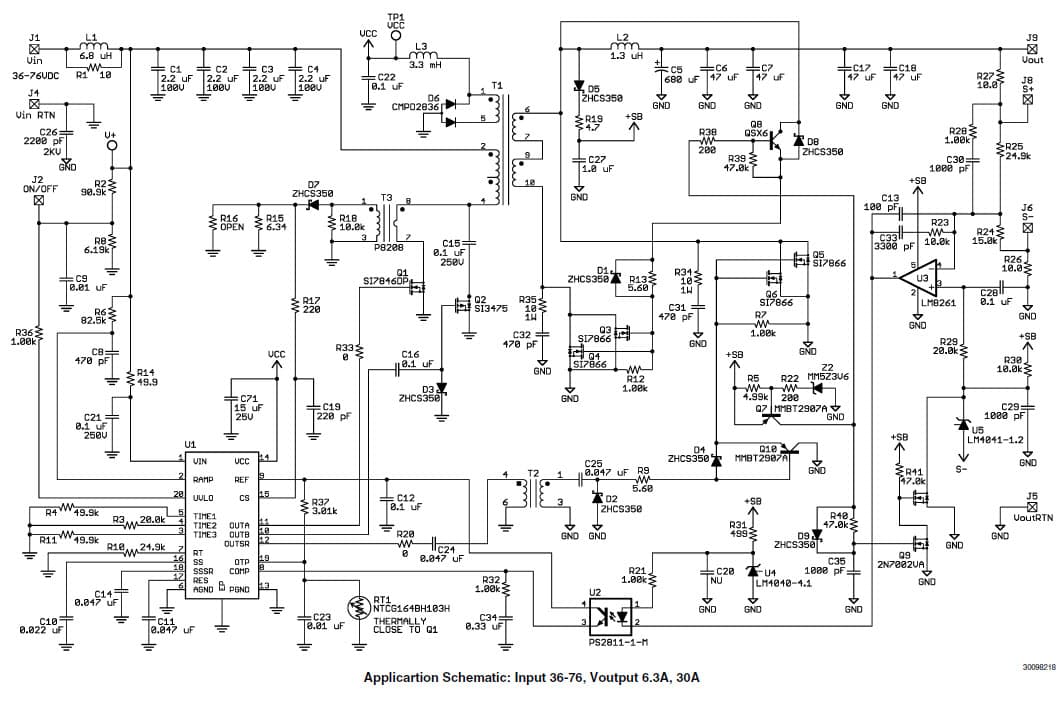 LM5027MH-EVAL/NOPB, LM5027 Evaluation Board of 50 to 200W, 3.3V DC to DC Single Output Power Supply