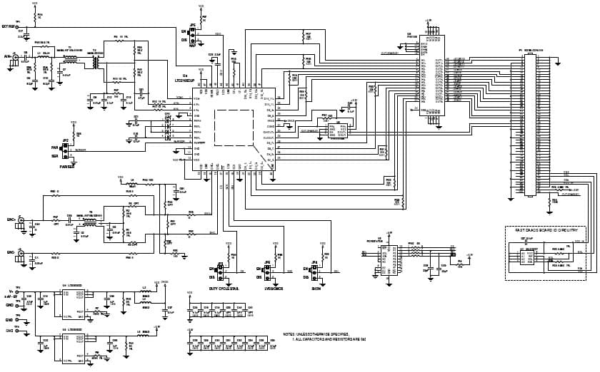 LTC2161 Demo Board, 16-bit 40Msps ADC, LVDS Outputs, 5-140MHz