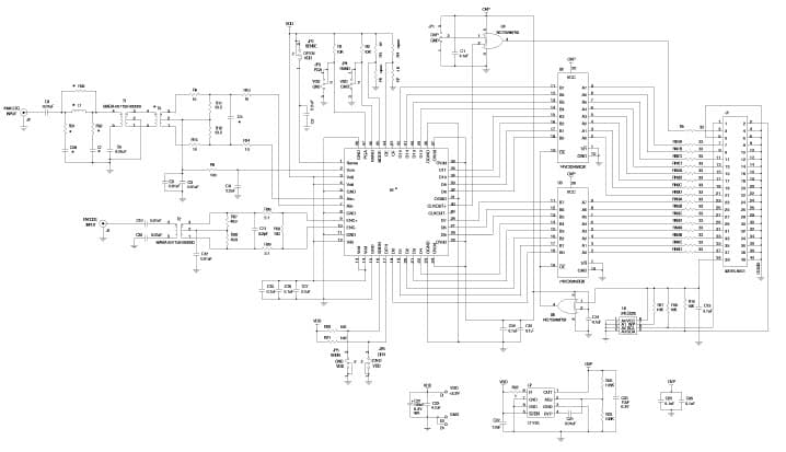 LTC2206-14 Demo Board, CMOS OUT, 80Msps, 14-Bit ADC, 70MHz< Ain < 140MHz