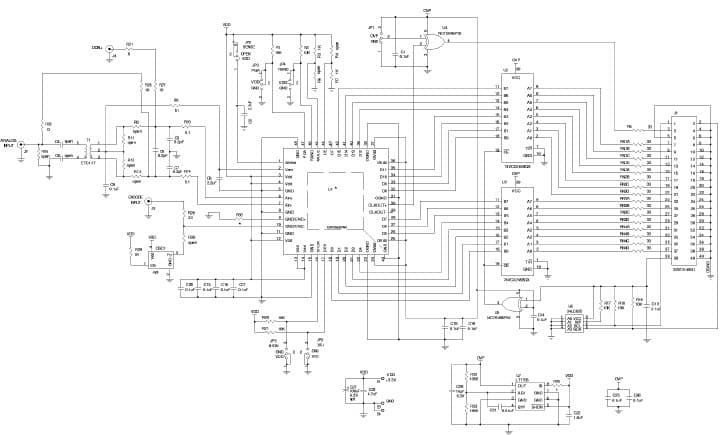 DC919A-G, Demo Board for LTC2207-14 CMOS OUT, DC INPUT, 105Msps 14-Bit ADC, DC< Ain < 70MHz