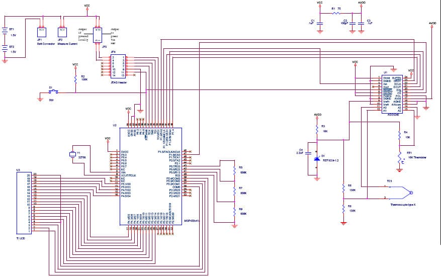 Implementing a Direct thermocouple Interface With the MSP430x4xx and ADS1240