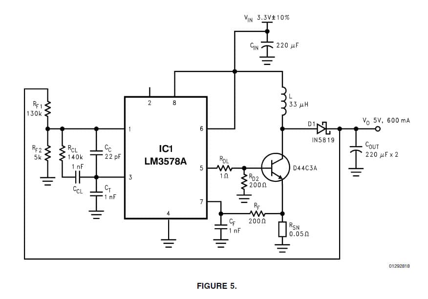 5V DC to DC Single Output Power Supply for Flashlight