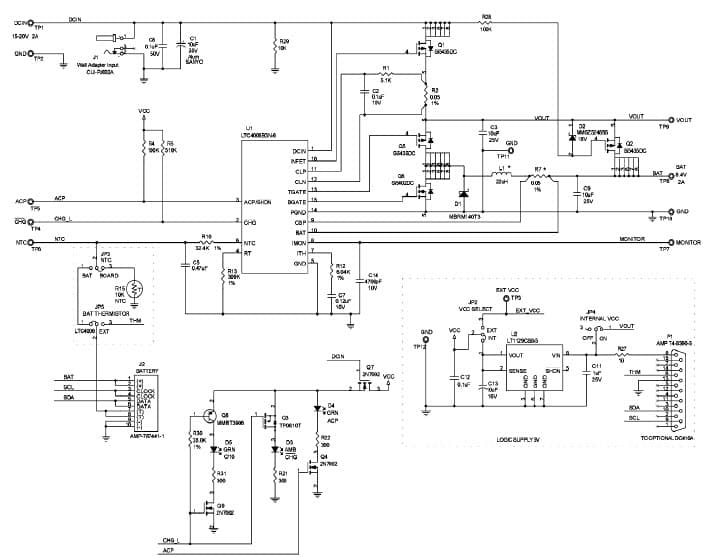 LTC4006EGN-6 Demo Board, 8.4V/2A Li-Ion Battery Charger, DCIN = 15-20V @ 2A, BAT OUT = 8.4V @ 2A