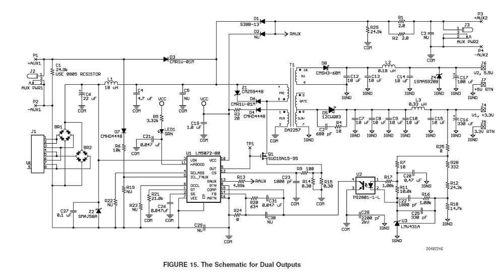 3.3V, 5V AC to DC Multi-Output Power Supply for PoE Power Supply