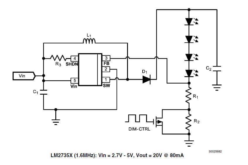 20V DC to DC Single Output Power Supply for Portable