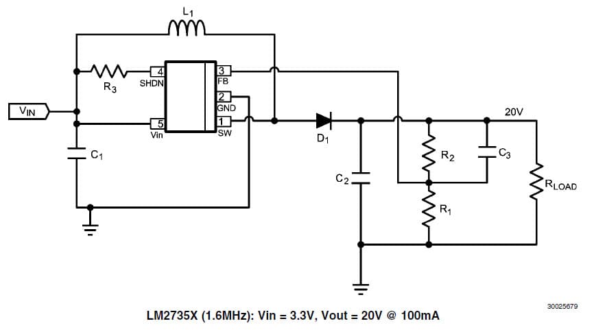 20V DC to DC Single Output Power Supply for Portable