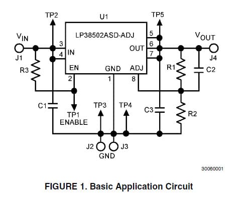 LP38502ASD-EV, Evaluation Board for the 2.5V DC to DC Single Output Power Supply for Copier