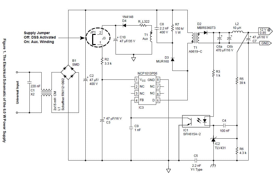 6 to 12W, 12V AC to DC Single Output Power Supply for ATX Power Supply