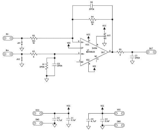 MAX9632EVKIT+, Evaluation Kit for MAX9632 4.5 to 36V Analog Amplification for Instrumentation