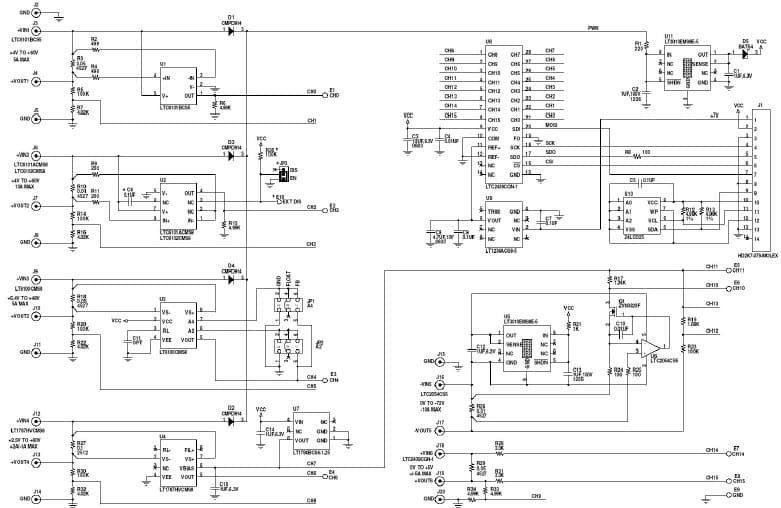 LTC6102, LT6100, LT1787, LTC2054, and LTC2439-1 (Requires DC590B) Demo Board