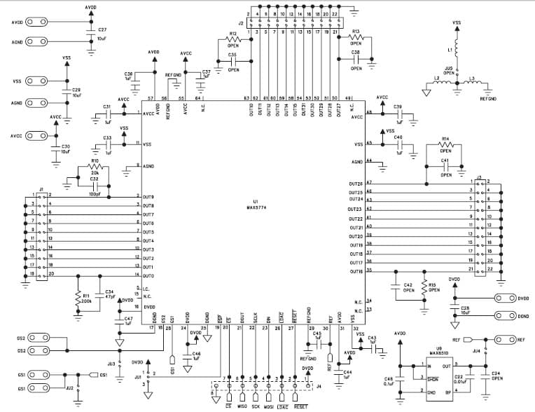 MAX5774EVKIT+, Evaluation Kit for MAX5774 14-Bit, 32CH DAC for Arbitrary Waveform Generator