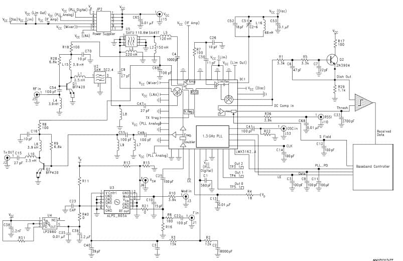 2400MHz RF Transceiver for Wireless