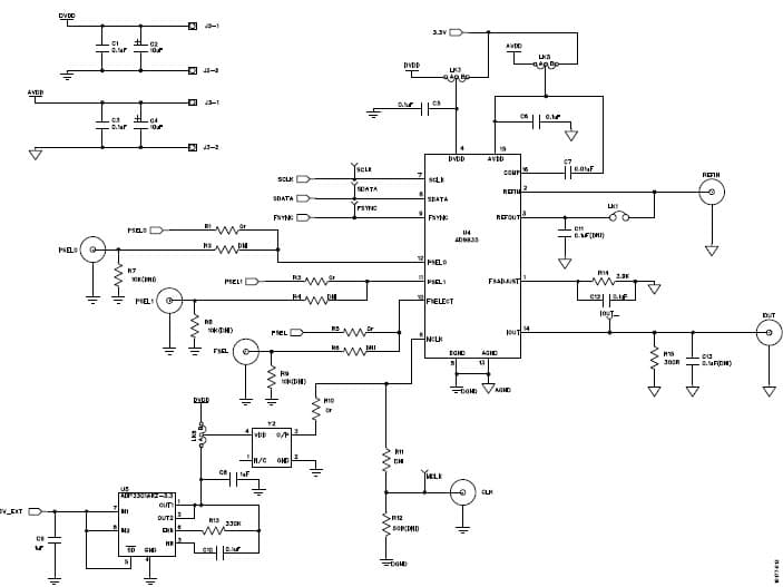 EVAL-AD9835SDZ, Evaluation Board for the 50MHz Clock Synthesizer for Portable Medical Devices