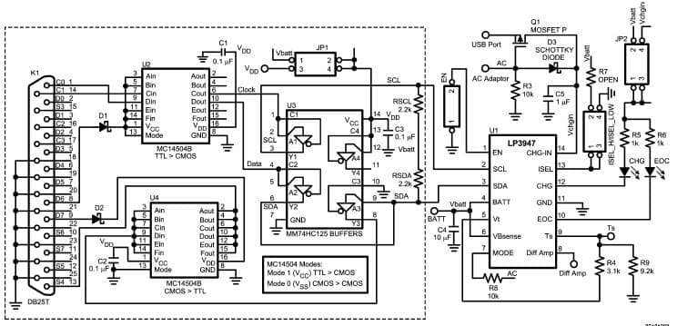 1-Cell, Lithium-Ion Battery Charger for Cellular Phone