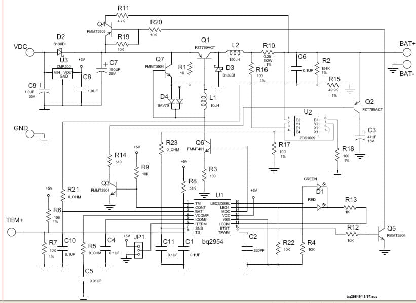 16.8V, 4-Cell, Lithium-Ion Battery Charger for Portable