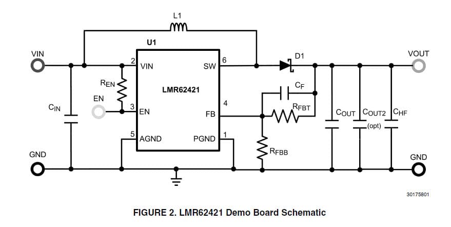 LMR62421XSDDEMO/NOPB, Demo Board for the LMR62421, 12V DC to DC Single Output high frequency switching boost regulator for Embedded PC