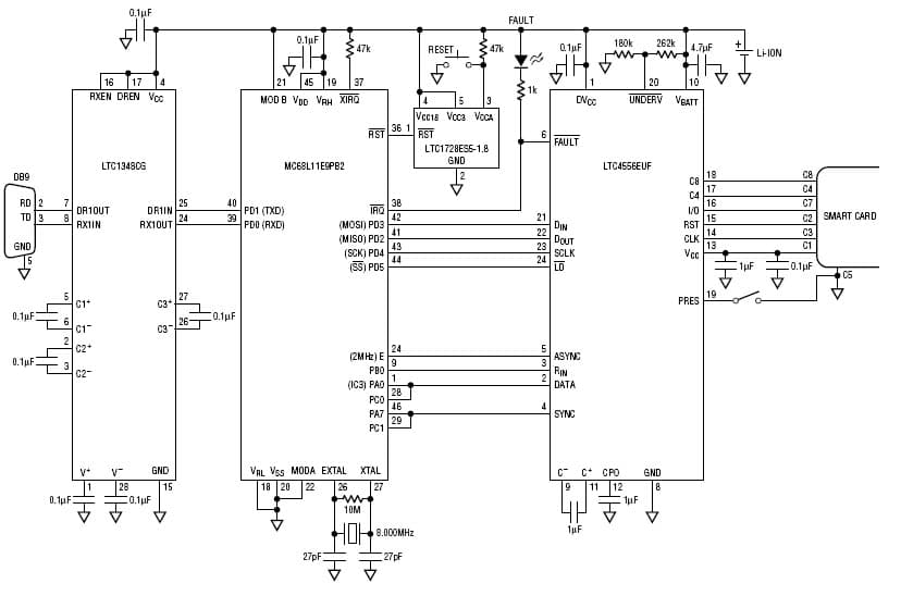 Smart Card Interfaces Made Easy Application Circuit