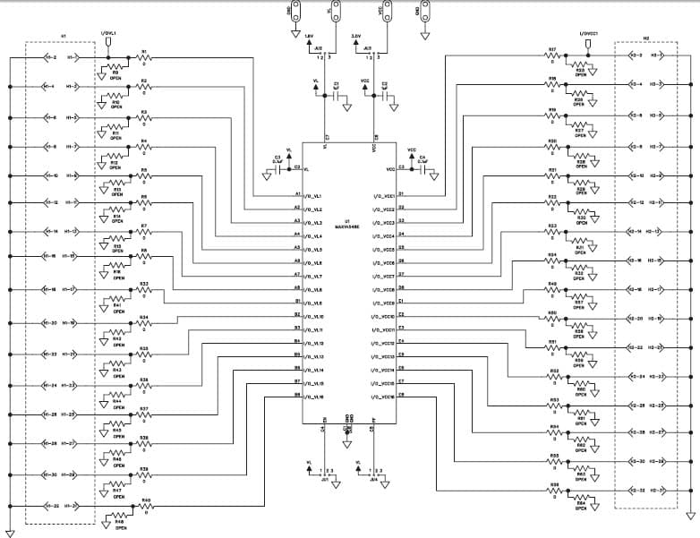 MAX14548EEVKIT+, Evaluation Kit for MAX14548 1.1 to 3.6, 1.7 to 3.6V Level Translator