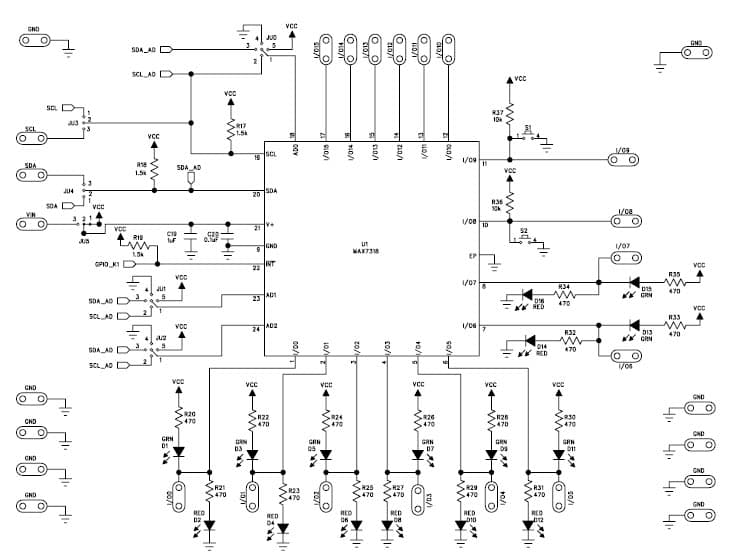 MAX7318EVKIT+, Evaluation Kit for MAX7318 SPI Interface