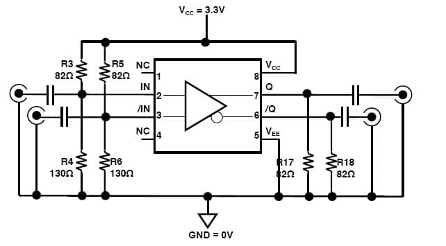 SY89327L, Evaluation Board Using for SY89327L Any Input-to-LVPECL Differential Translator