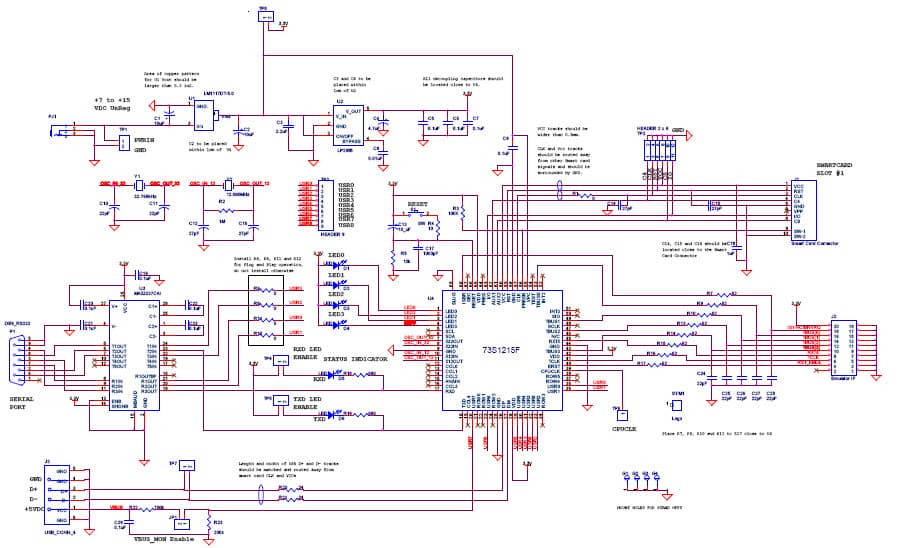 73S1215F-EB-LITE, Evaluation Board Lite is used to demonstrate capabilities of 73S1215F Smart Card Controller Devices