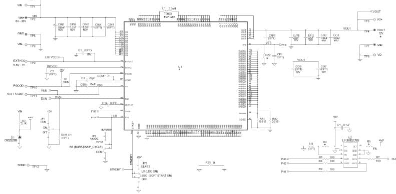 LTM4607EV Demo Board, 10A Paralleled Polyphaser Buck-Boost (Dual LTM4607)