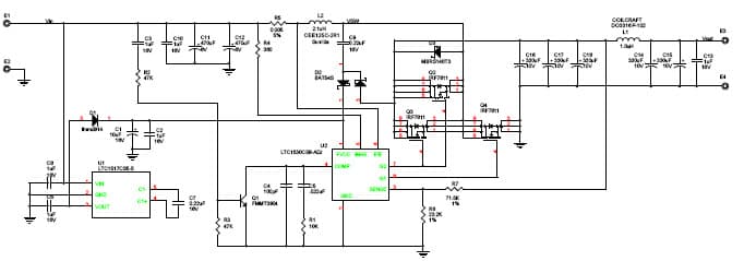 LTC1530CS8 Demo Board, High Efficiency Boost Regulator, 3.3Vin, 5Vout @ 5A