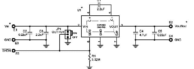 LTC3204EDC-3.3 Demo Board, Low Noise Regulated Charge Pump in 2x2 DFN, Vin = 1.8V-4.5V, Vout = 3.3V/(40-50mA max)