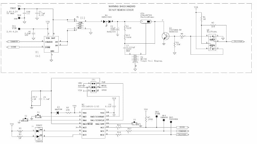 LT3484EDCB-1 Demo Board, Photoflash Charger, Vin=2.8V-4.2V, Vbat=1.8V-4.2V, 5V Max