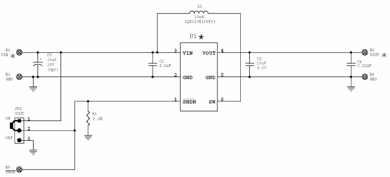 LTC3525-3.3 Demo Board, 400mA Micro-power Synchronous Step-Up