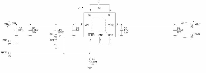 LTC3240-3.3 Demo Board, Step-Up/Step-Down charge pump DC-DC converter