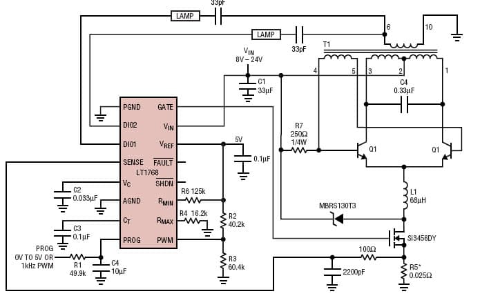 Digitally Controlled CCFL Current Using the SMBUs Interface