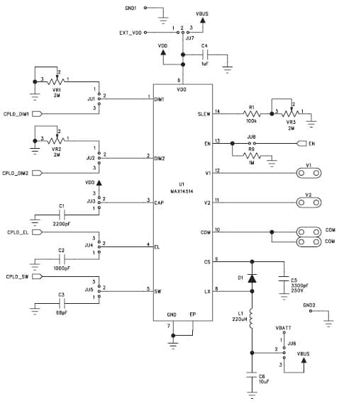 MAX14514EVKIT+, Evaluation Kit for MAX14514 General Lamp Driver for Personal Digital Assistant