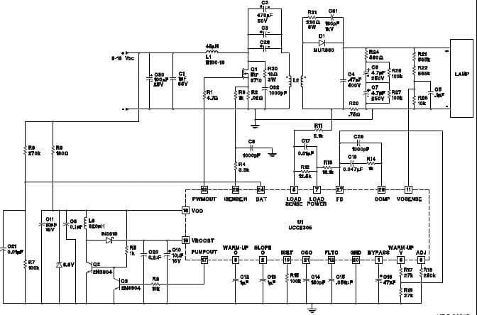 1-Lamp, 35W Electronic Ballast Lamp Driver for HID Lamp Ballast