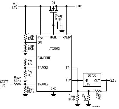 LTC2923, Power Supply Tracker Can Also Margin Supplies