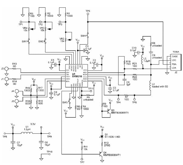 SY88216L EV, SY88216L Evaluation Board allows for checking the performance of the SY88216