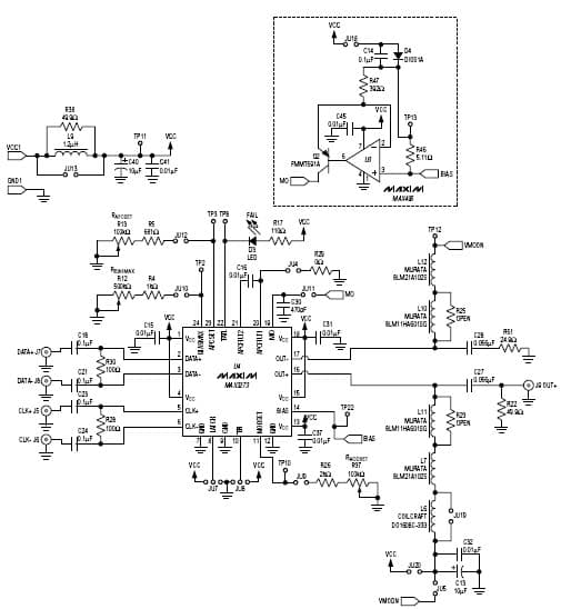 MAX3273EVKIT, Evaluation Kit for MAX3273 Laser Driver for SONET