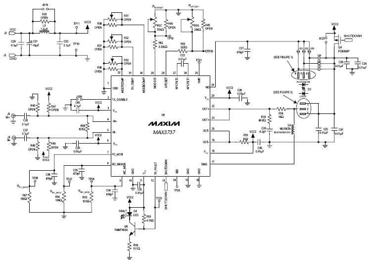 MAX3737EVKIT, MAX3737 Evaluation Kit is an assembled demonstration board that provides complete optical evaluation of the MAX3737