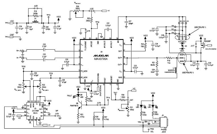 MAX3735AEVKIT, Evaluation Kit for MAX3735 Laser Driver for SONET