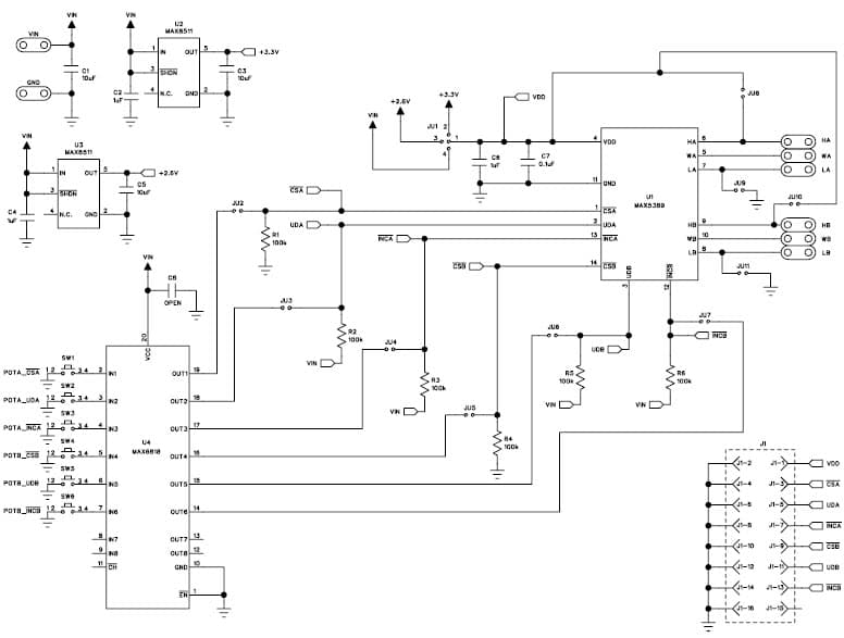 MAX5389EVKIT+, Evaluation Board for the MAX5389 Digital Potentiometer for Audio