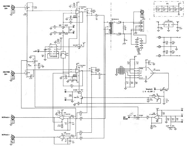 DC261A-A, Demo Board for the LT1795CSW High-Speed Modem, Differential Line Driver/Receiver