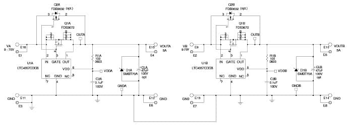 dc1203a, Demo Board for the LTC4357 Positive High Voltage Ideal Diode Controller